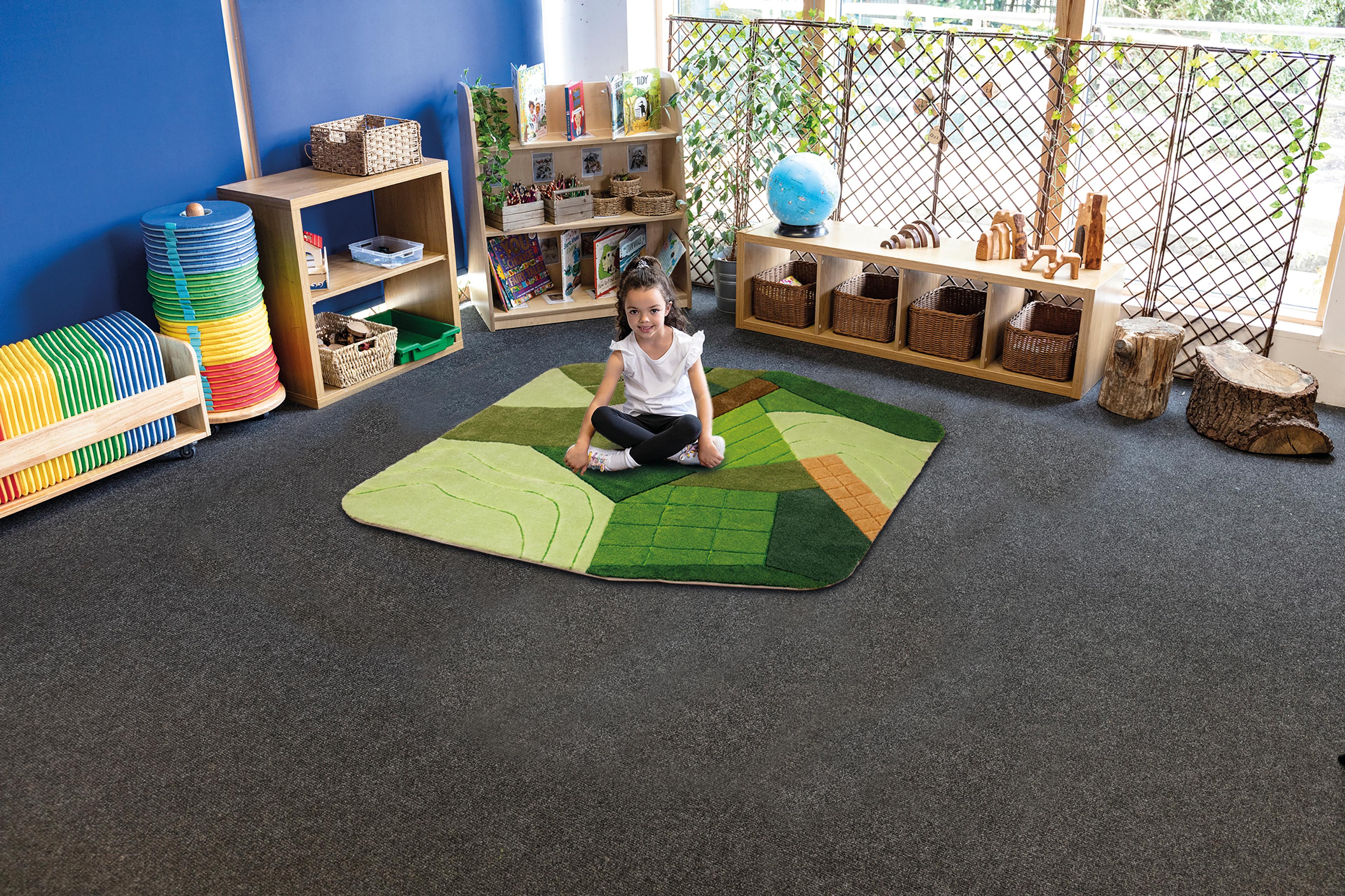 Kit for Kids Aerial Landscape Super Deluxe Carved Carpet