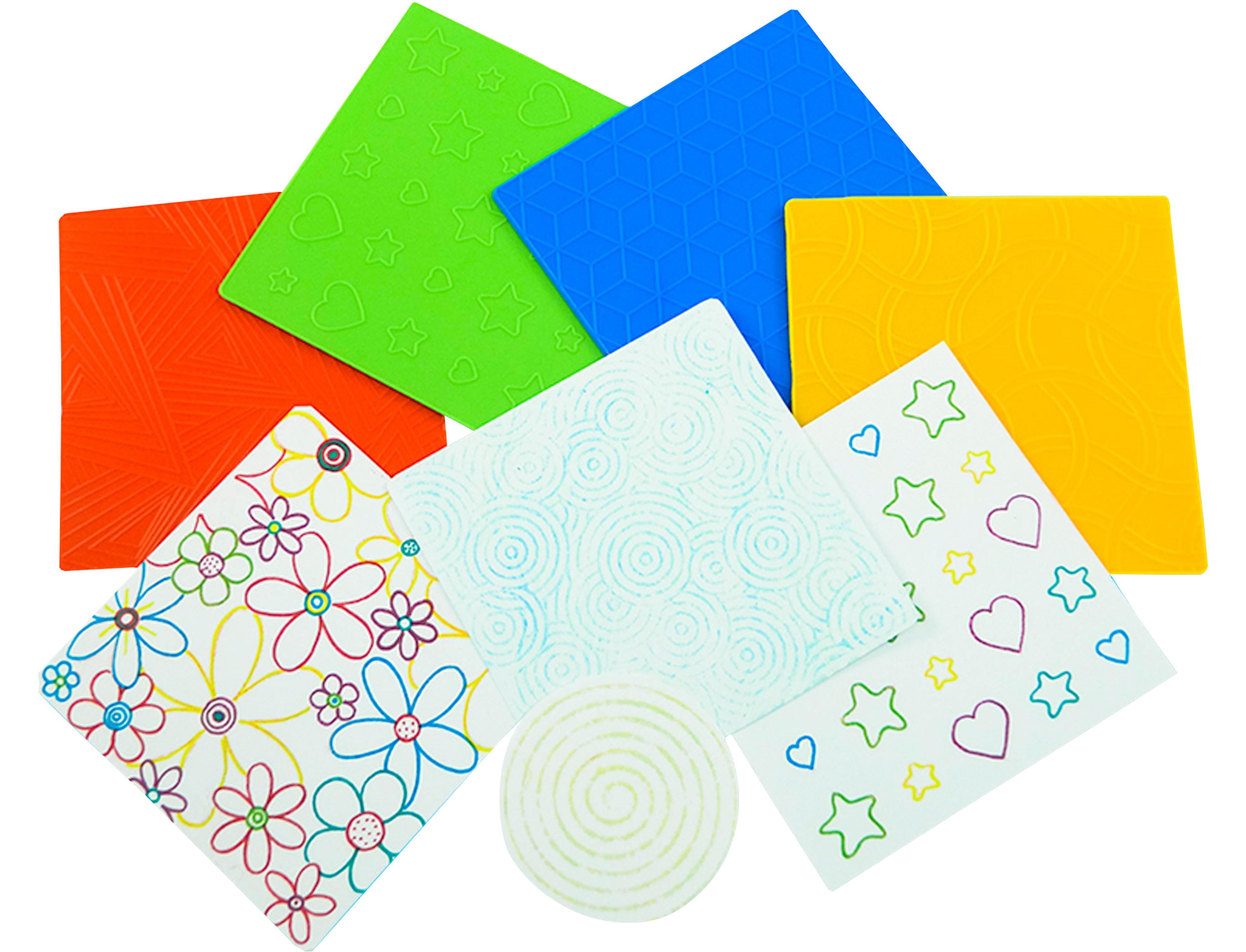Classmates Rubbing and Embossing Plates - Pack of 4