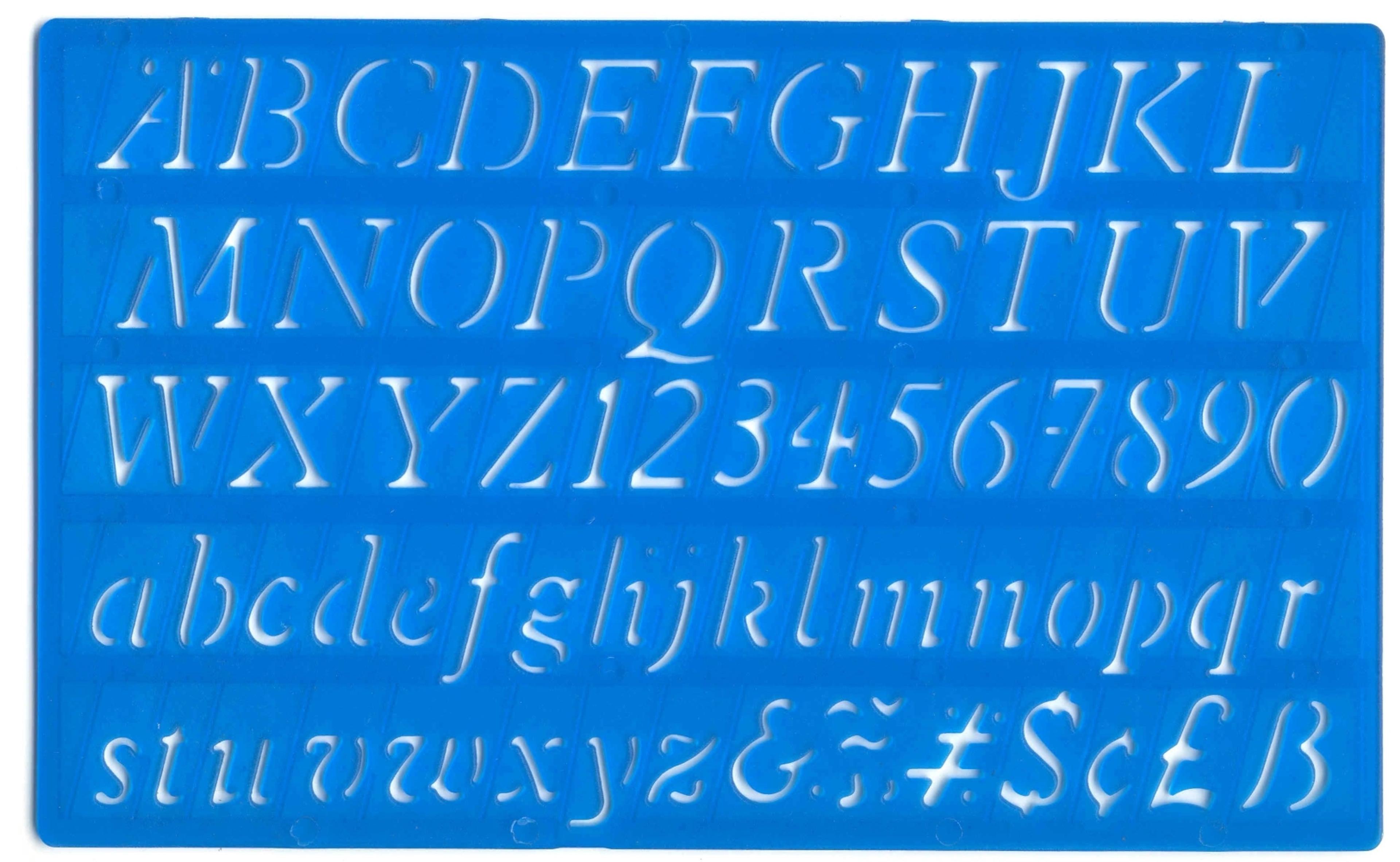 Classmates 20mm Italic Lettering Stencil