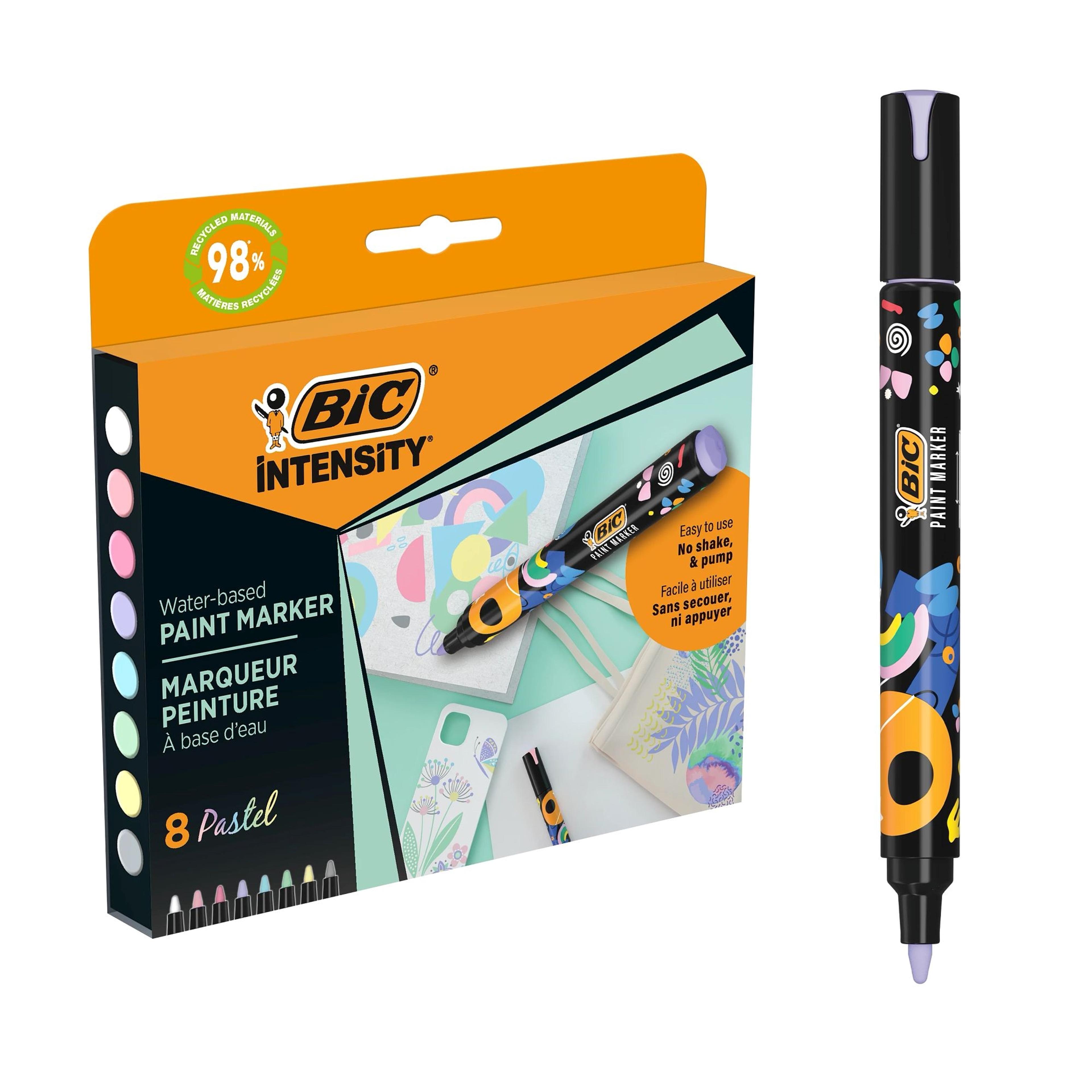 BIC Intensity Paint Marker - Pastel Colours - Pack of 8
