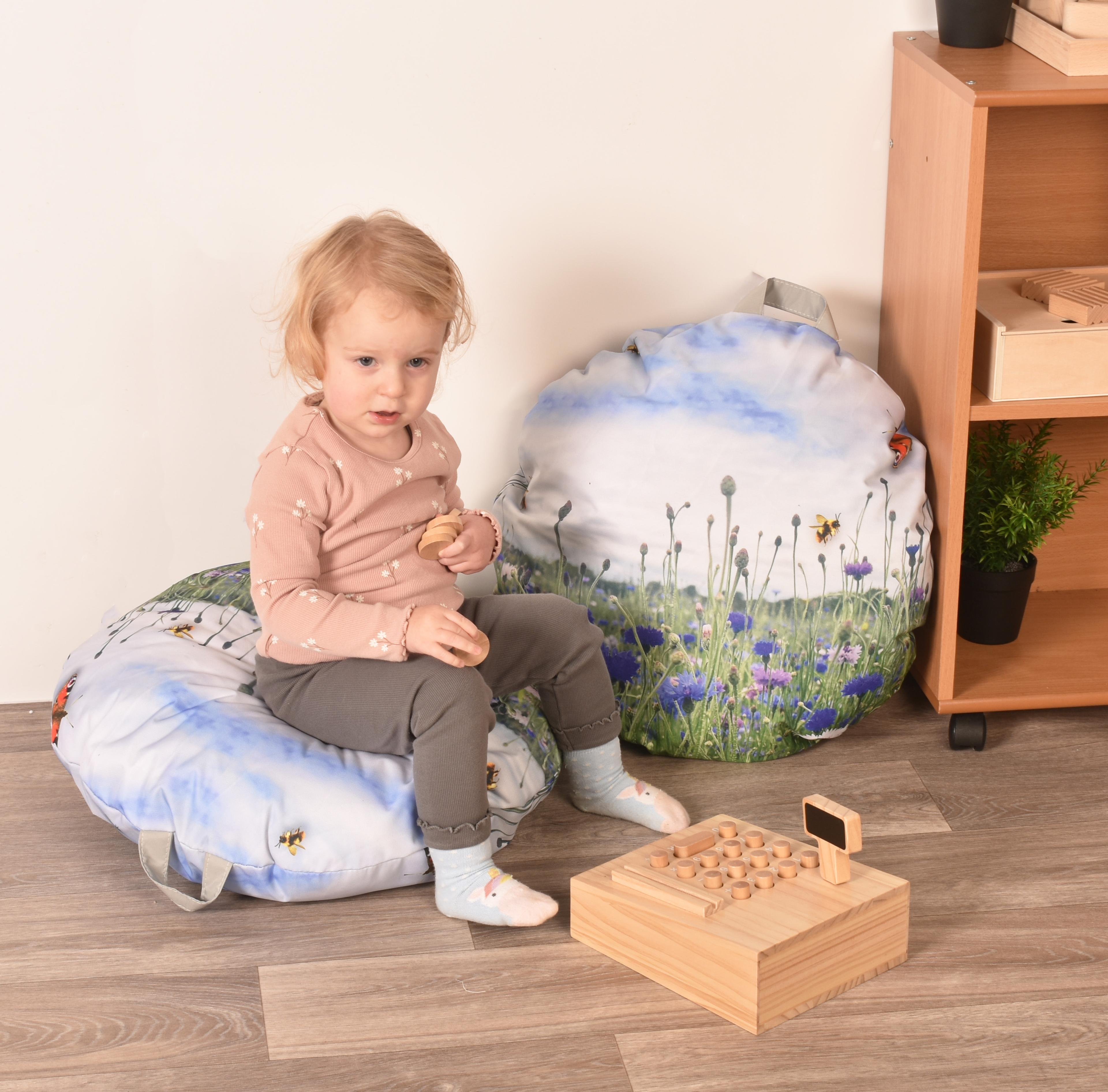 Round Floor Cushions with Handle from Hope Education - Pack of 2