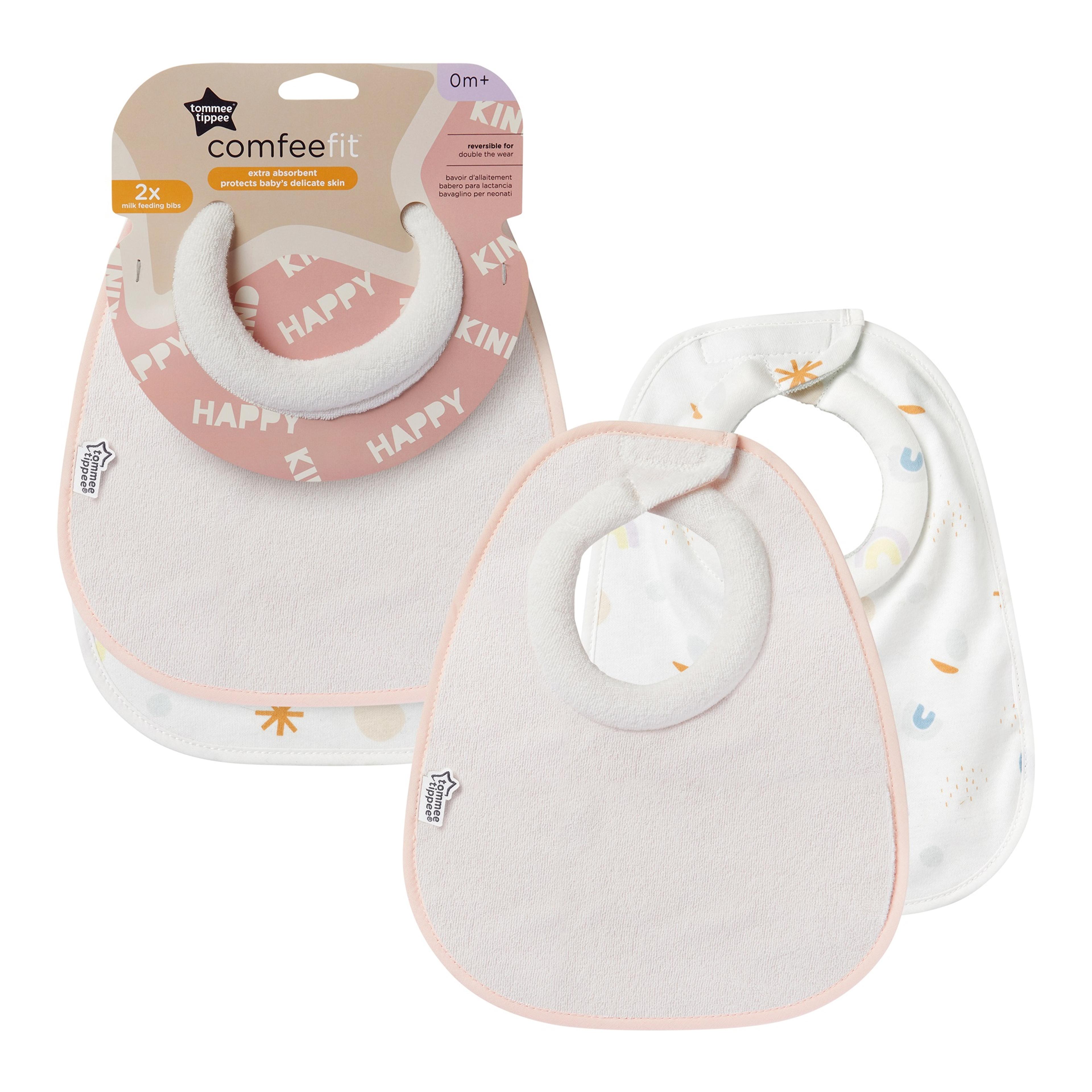 tommee tippee Cotton Milk Feeding Bib -  Pack of 2