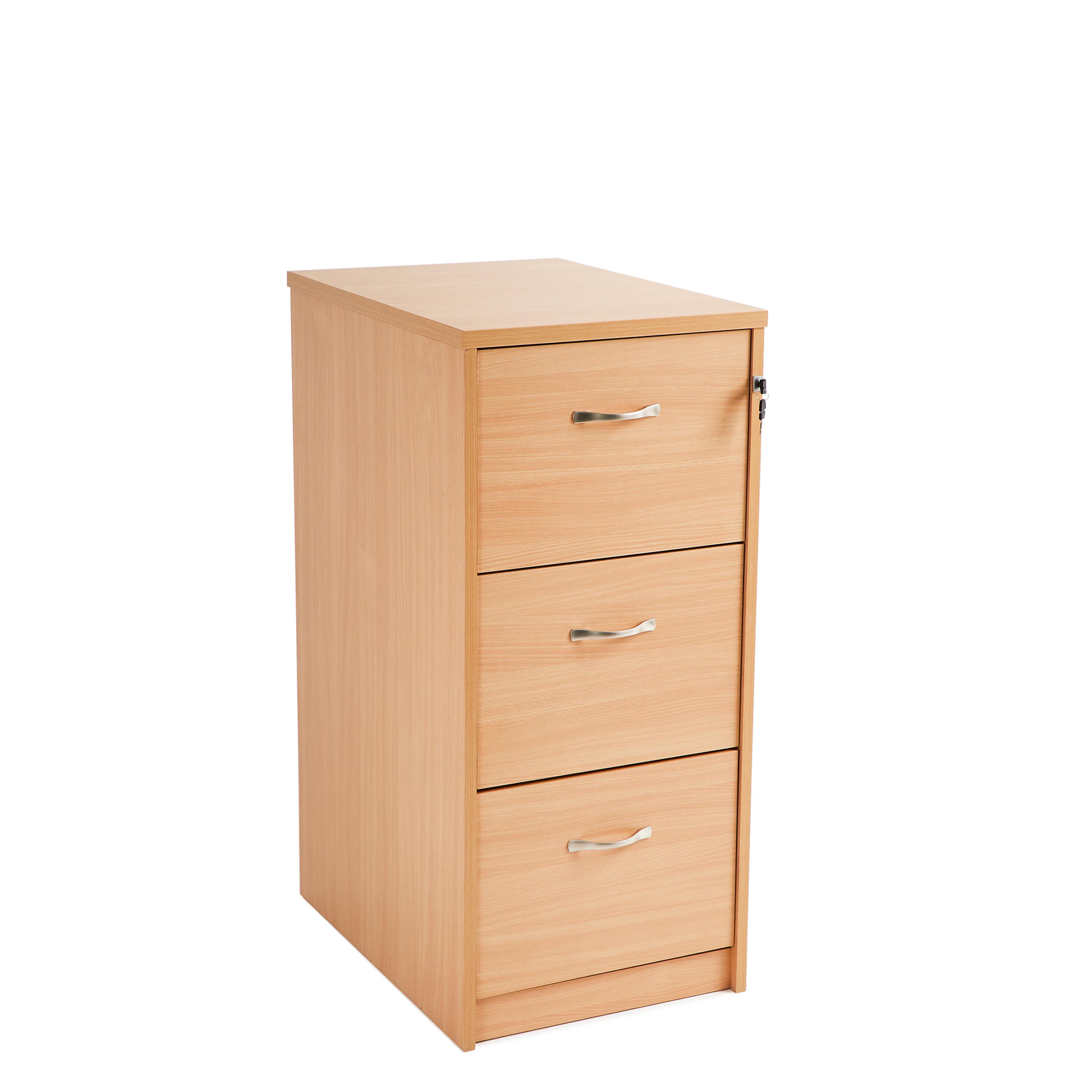 Classmates 3 Drawer Wooden Filing Cabinet - Beech