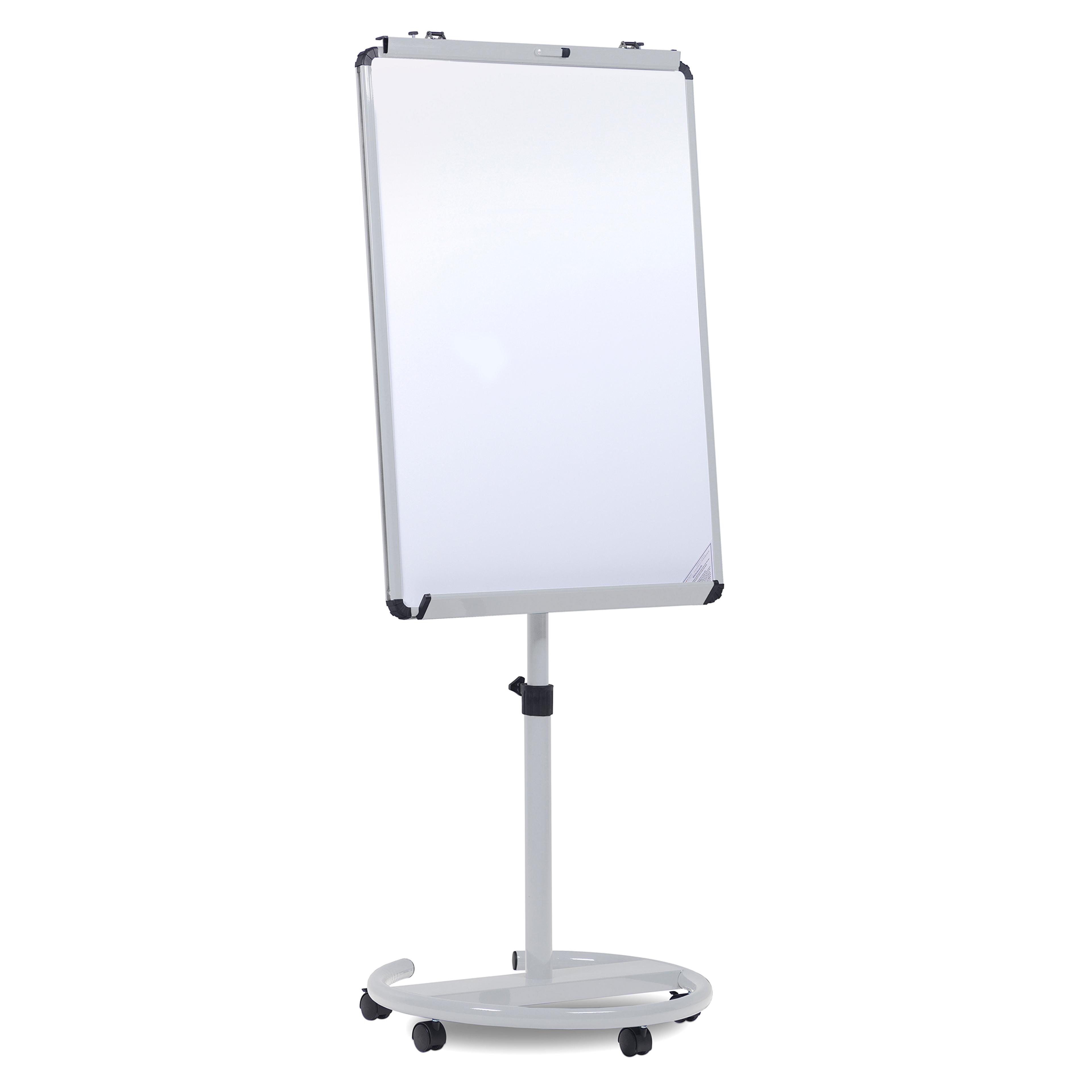 Mobile Easel with Round Base - White