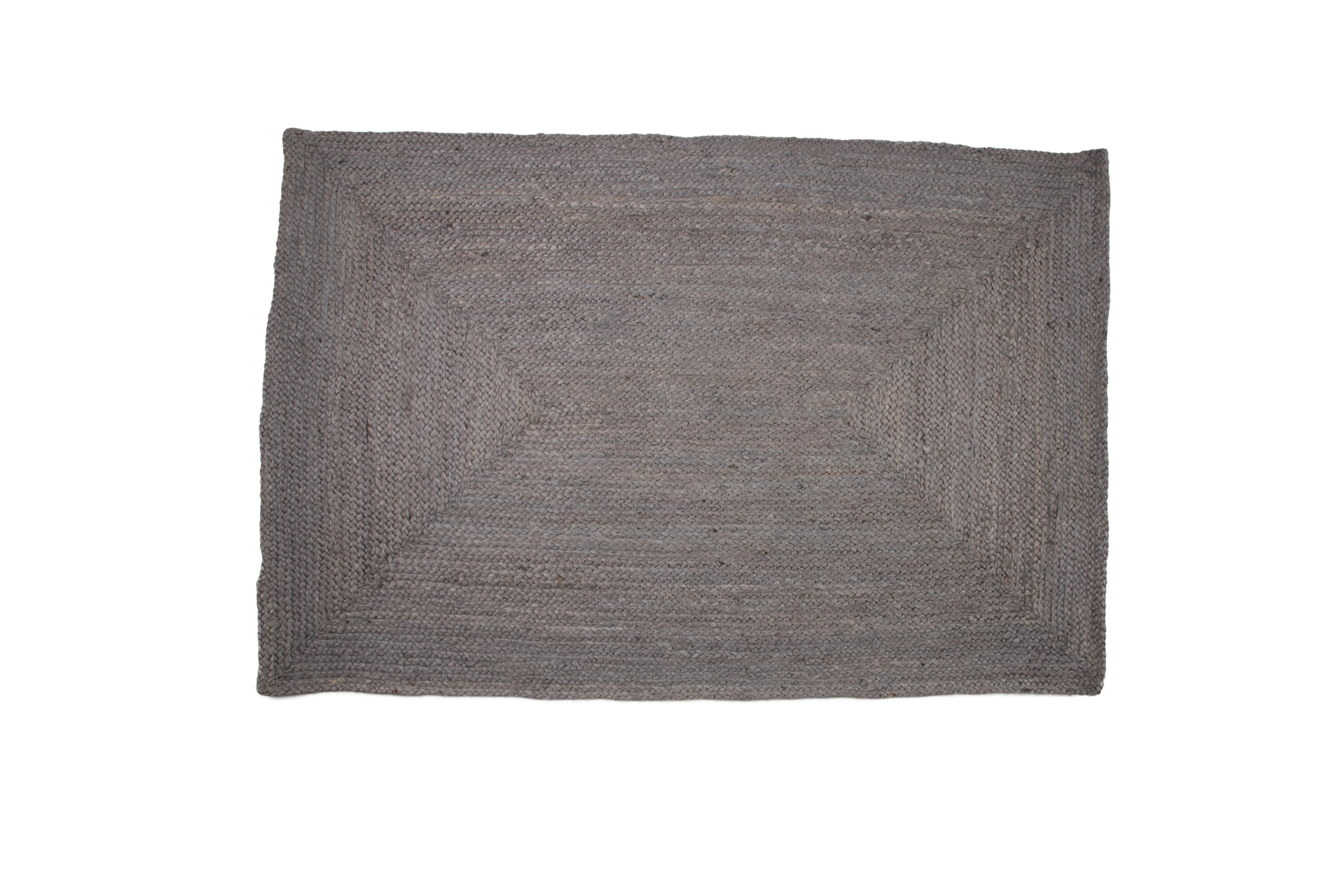 Grey Jute rectangular rug - Large