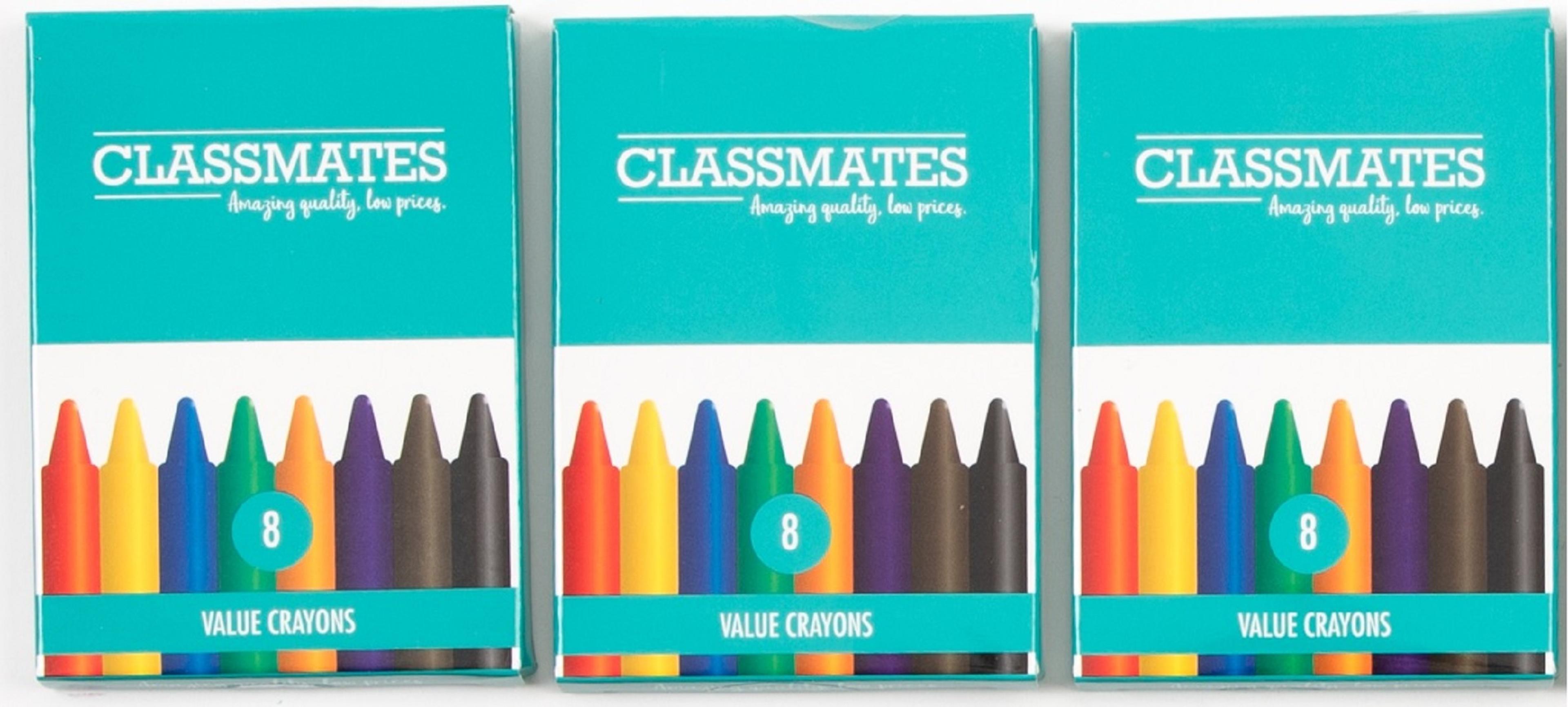 Classmates Value Crayons - Pack of 24