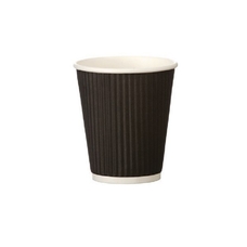 Plain Triple Wall Rippled Hot Cups - 25cl - Pack of 500