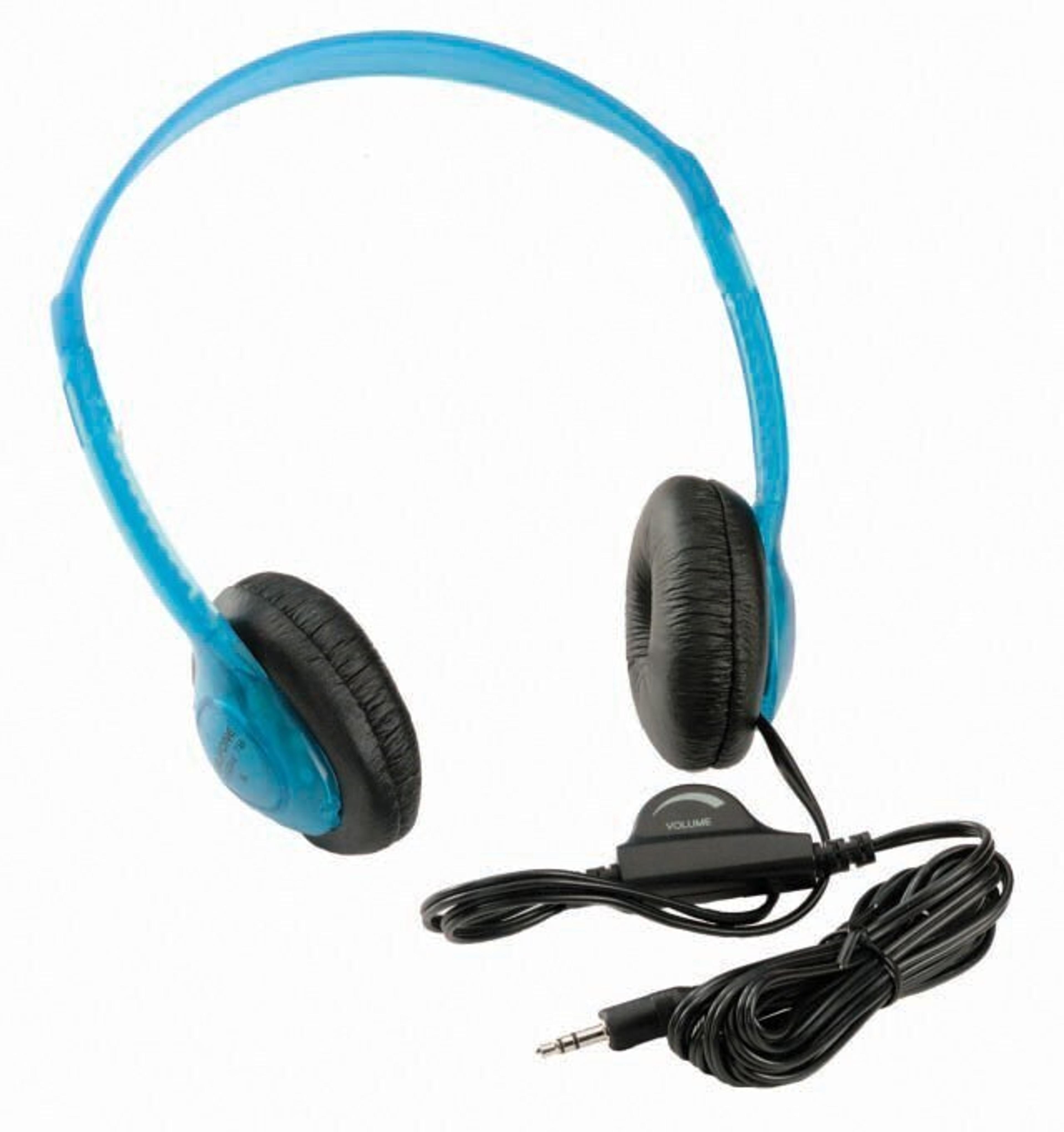 Stereo Headphones With Line Volume Control Blueberry
