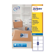 Avery Inkjet Labels - 8 Per Sheet J8165 - Pack of 100