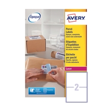 Avery Laser Labels - 2 Per Sheet L7168 - Pack of 100