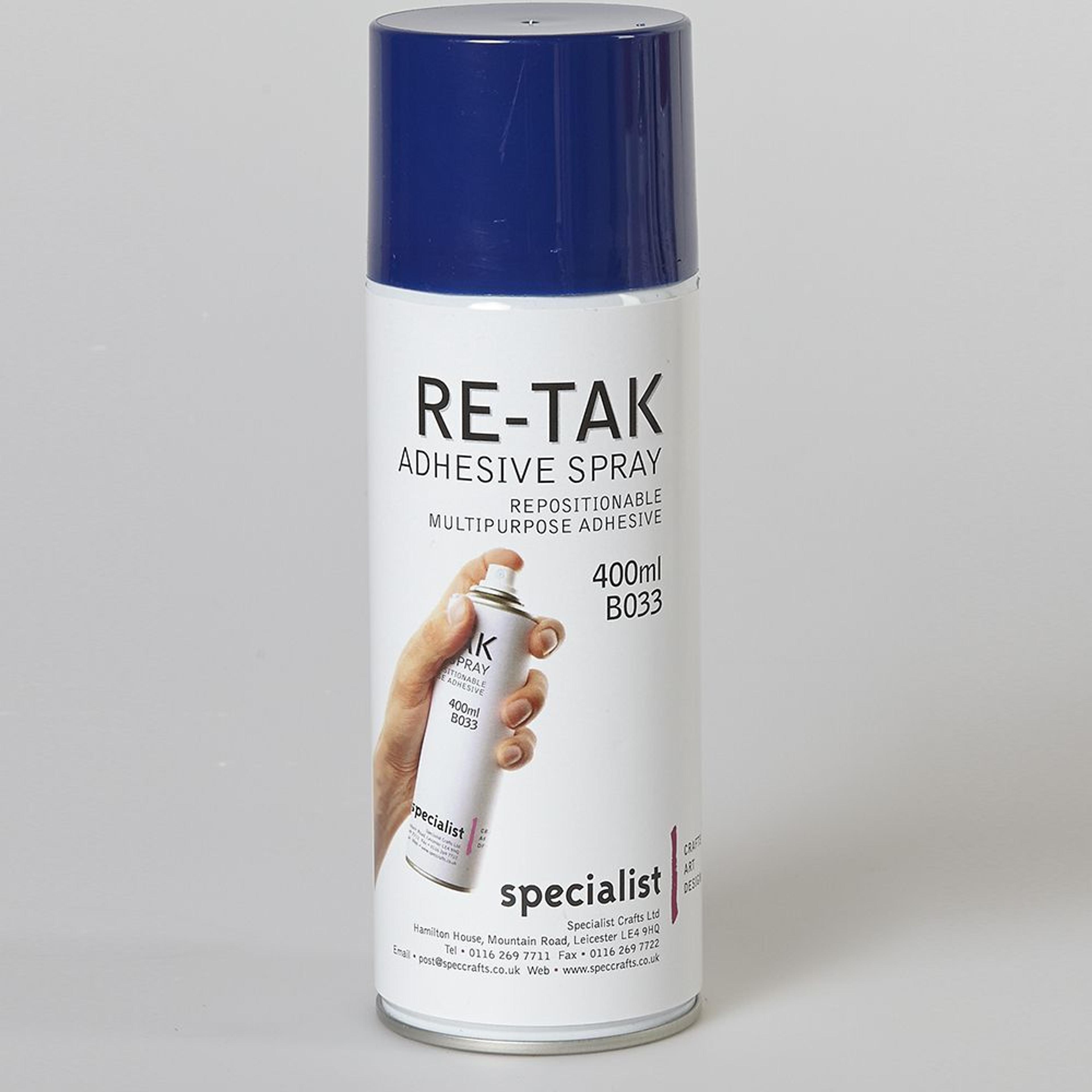 Specialist Crafts Re-Tak Adhesive Spray - 400ml Can