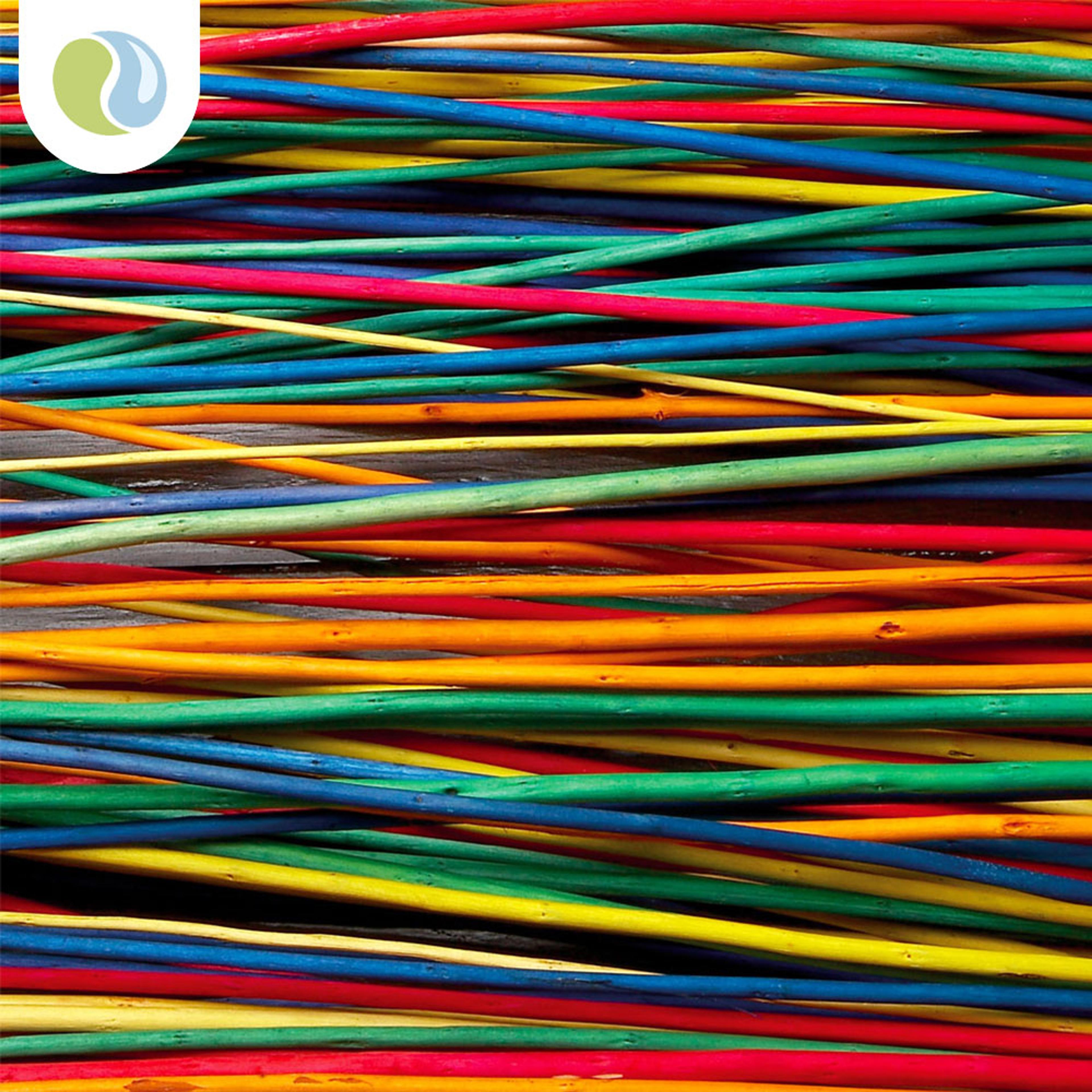 Coloured Willow Withies - 350g Bundle