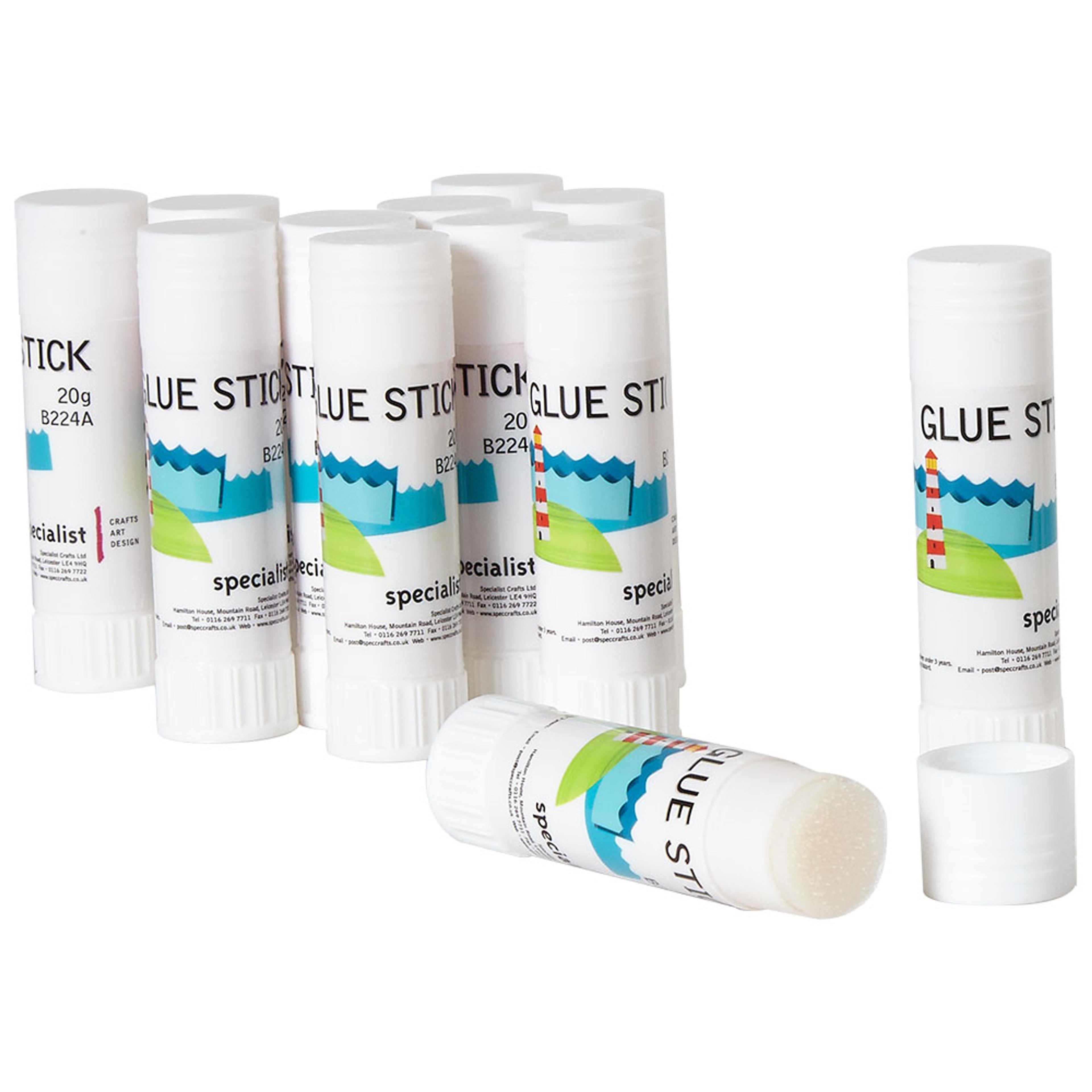 Specialist Crafts Glue Sticks - 21g. Pack of 12