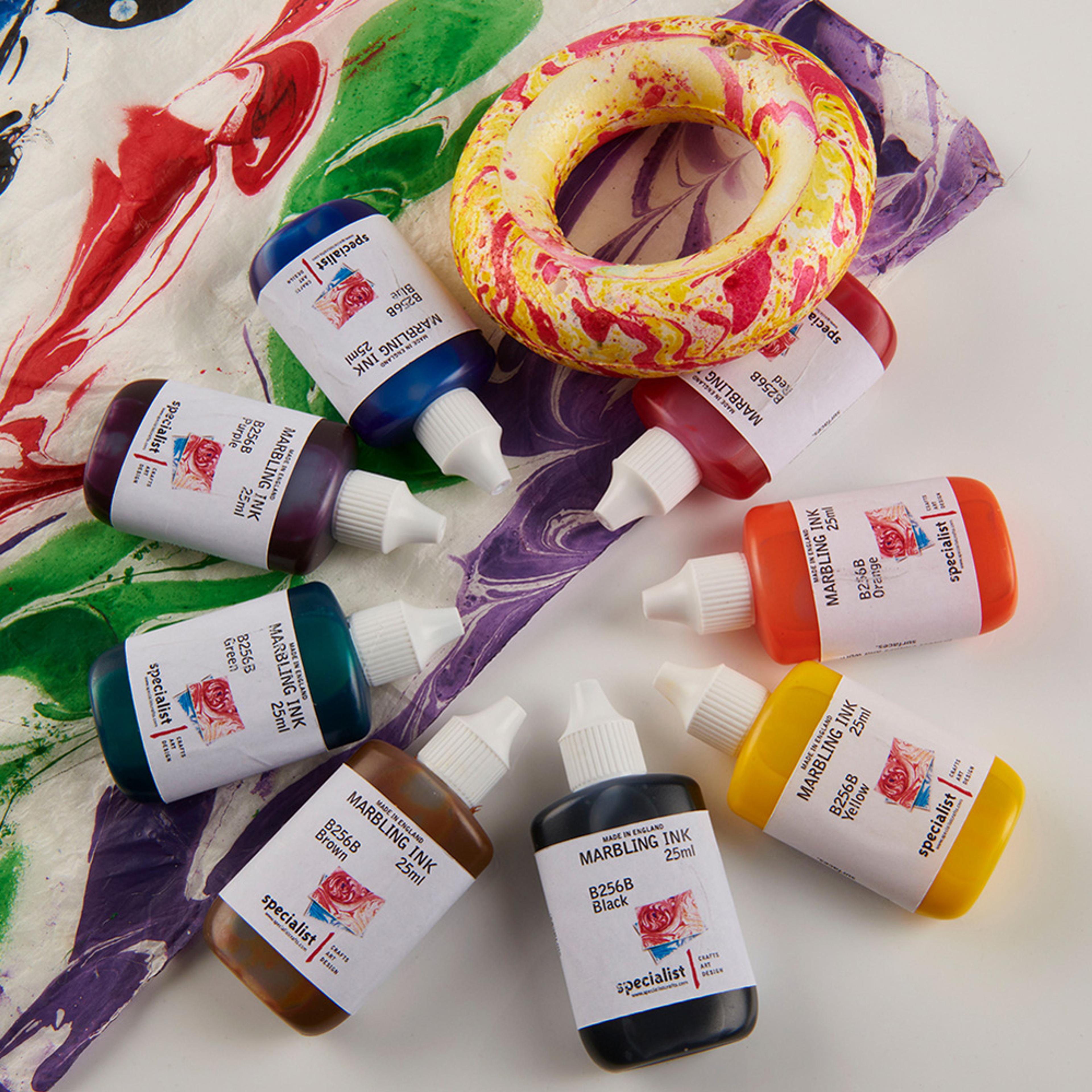 Specialist Crafts Marbling Ink Set of 8 - 25ml