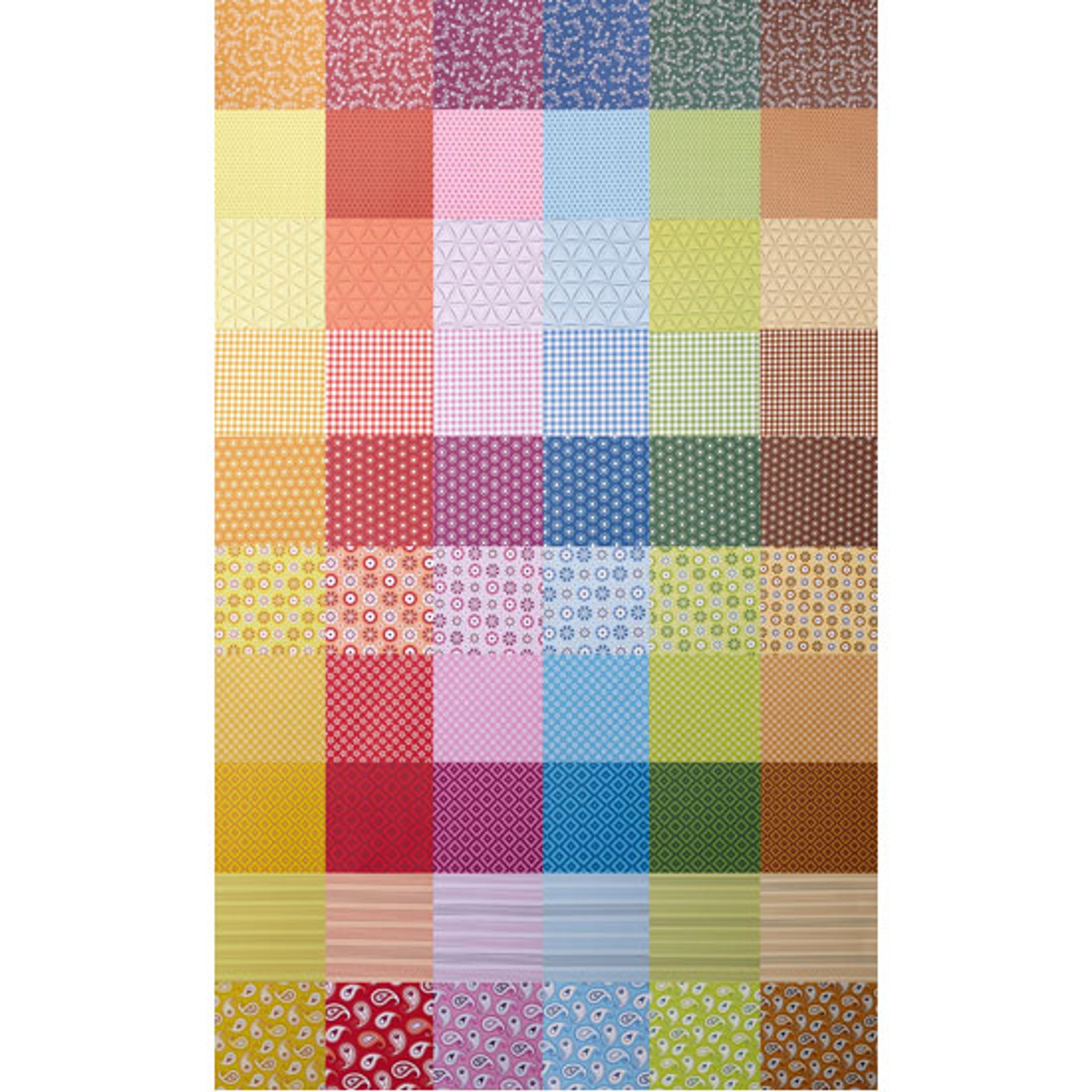 Patterned Colour Themed Card Packs - Assorted. Pack of 50
