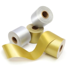 Border Rolls (Poster Paper) Straight Metallic Silver/Gold - Pack of 4