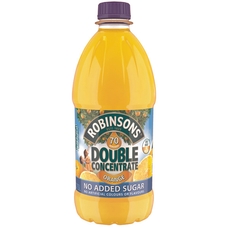 Robinsons Double Concentrate No Added Sugar 1.75 Litre - Orange
