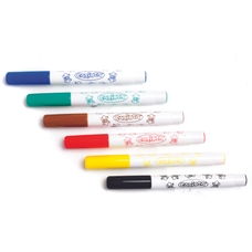 Carioca Cromatex Fabric Pens. Pack of 6