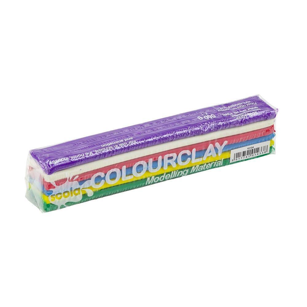Colour Clay 500g Bar Rainbow Colours