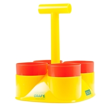 Class Caddy Table Top Organiser - Red and Yellow