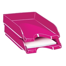 Bright Vibrant Colour Letter Tray - Pink
