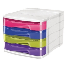Brightly Coloured 4 Drawer Module