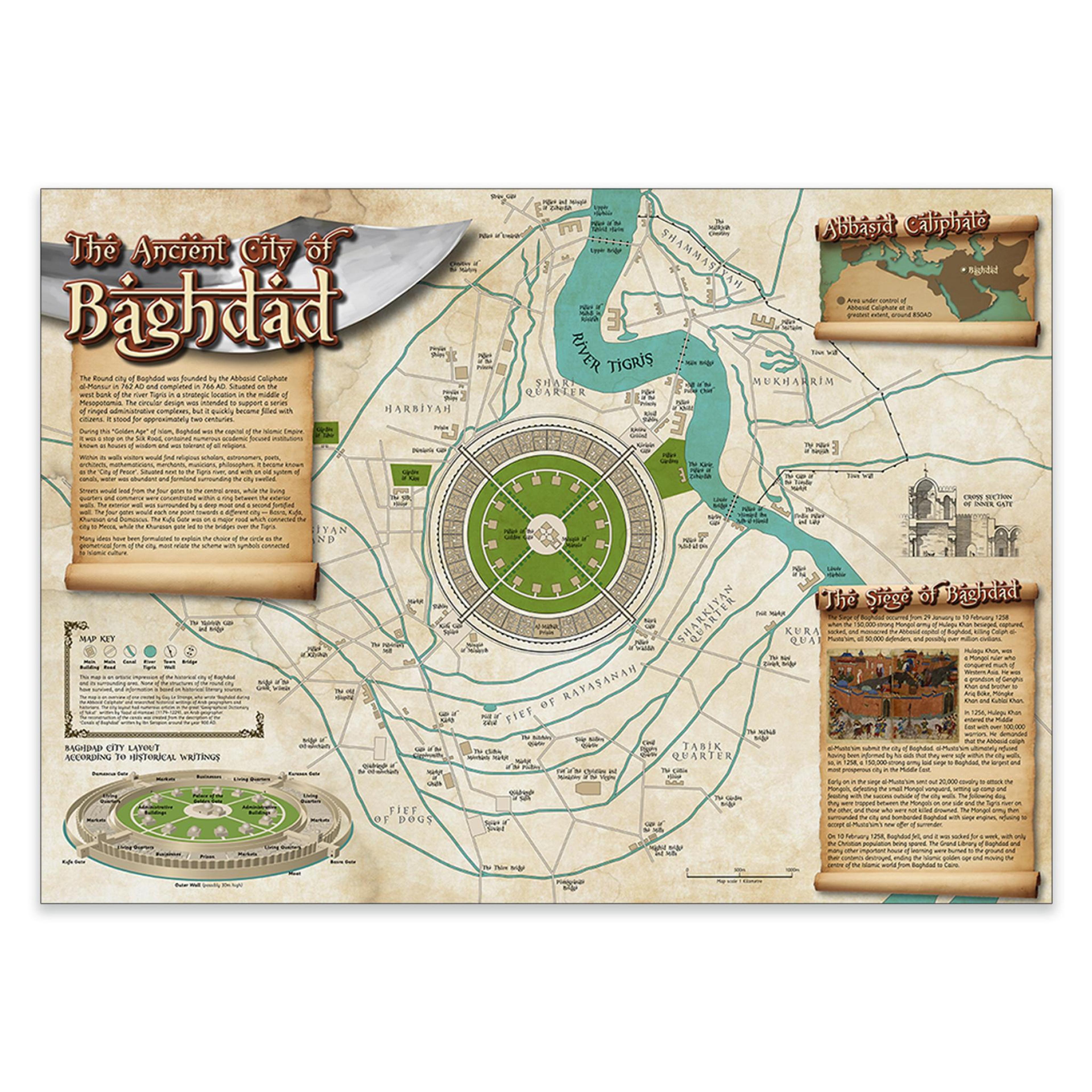 Ancient City of Baghdad Poster & Notes