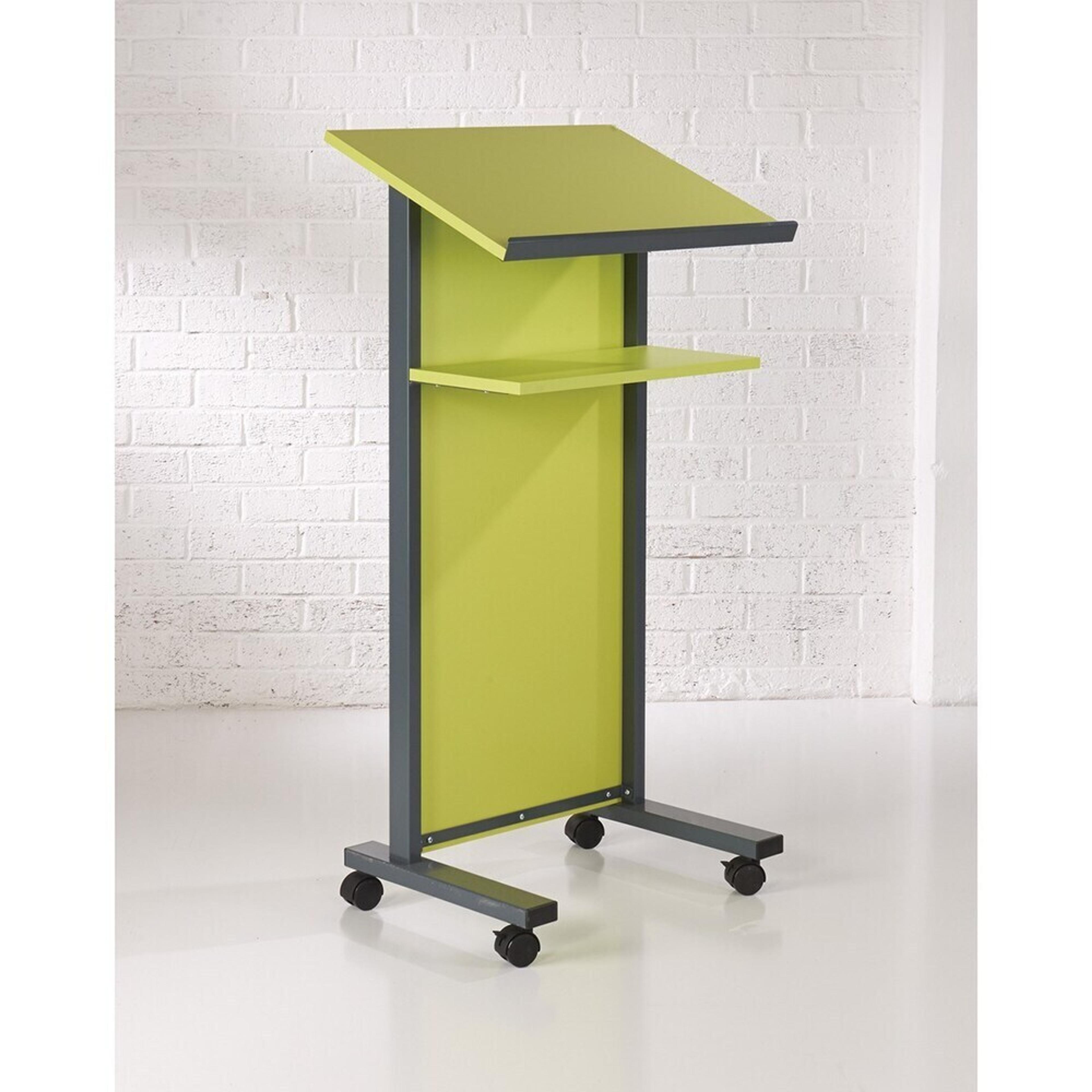 Coloured Panel Front Lectern - Lime