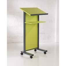 Coloured Panel Front Lectern - Lime
