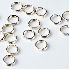 Split Rings - 5mm - Silver Plated. Pack of 50