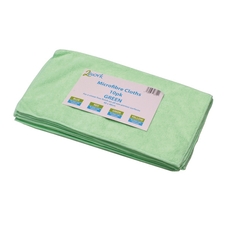 Microfibre Cloths - Green - Pack of 10