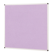 ColourPlus Vibrant Noticeboard Aluminium Frame 1200 x 1200mm - Lilac