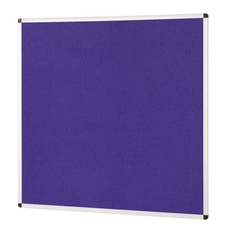 ColourPlus Vibrant Noticeboard Aluminium Frame 1200 x 1200mm - Purple