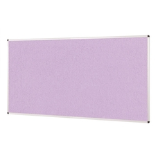 ColourPlus Vibrant Noticeboard Aluminium Frame 1200 x 1800mm - Lilac