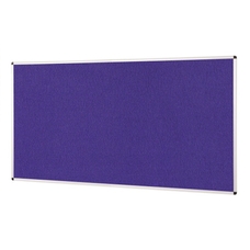 ColourPlus Vibrant Noticeboard Aluminium Frame 1200 x 1800mm - Purple
