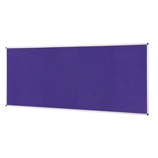 ColourPlus Vibrant Noticeboard Aluminium Frame 1200 x 2400mm - Purple