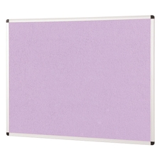 ColourPlus Vibrant Noticeboard Aluminium Frame 600 x 900mm - Lilac