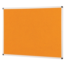 ColourPlus Vibrant Noticeboard Aluminium Frame 600 x 900mm - Orange