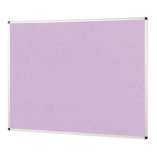 ColourPlus Vibrant Noticeboard Aluminium Frame 900 x 1200mm - Lilac