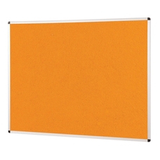 ColourPlus Vibrant Noticeboard Aluminium Frame 900 x 1200mm - Orange