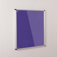 ColourPlus Vibrant Tamperproof Noticeboard Aluminium Frame 1200 x 1200mm - Purple