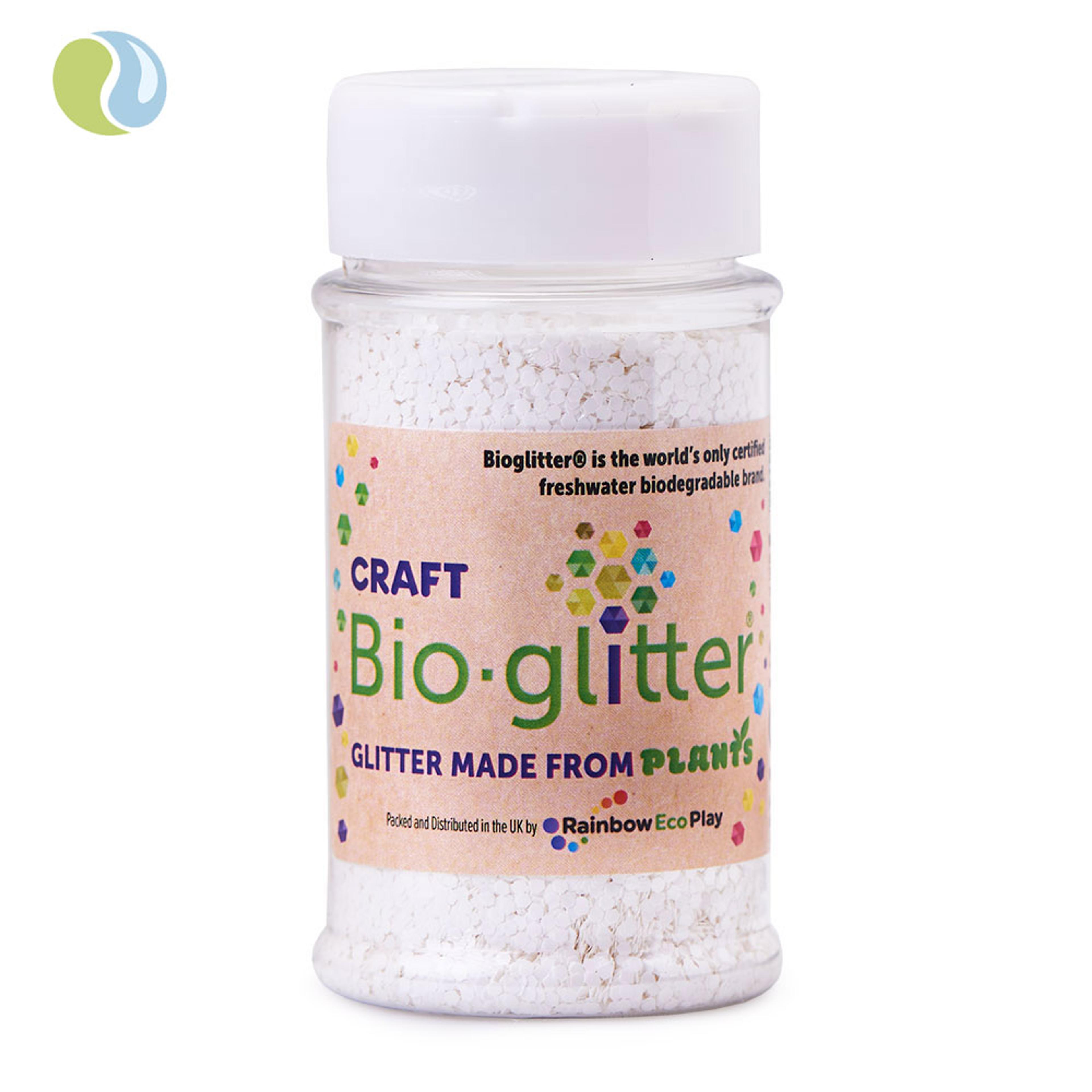 BioGlitter Eco-friendly Glitter Tubs - White