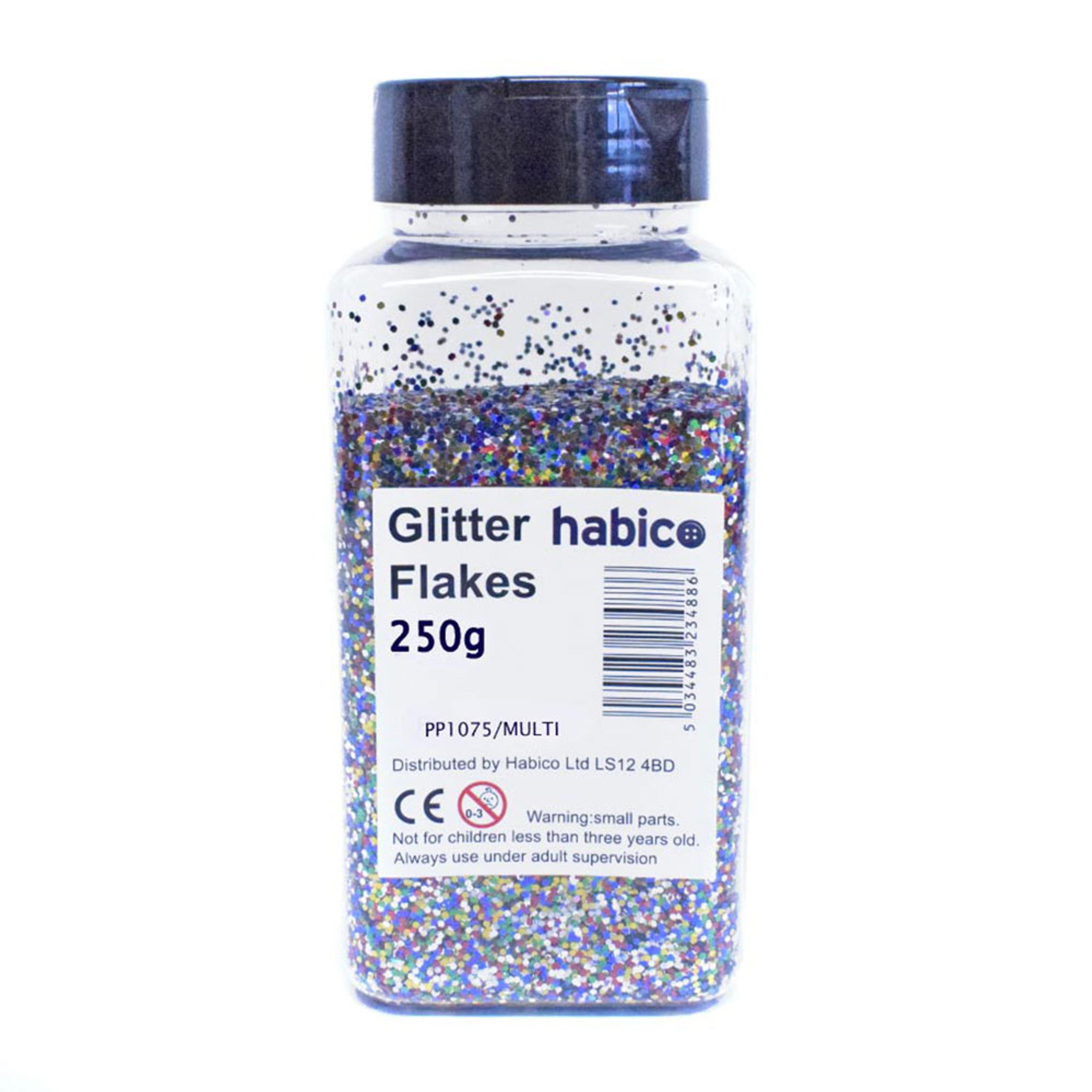 Glitter Flakes Multi 250g 