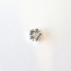 Round Magnetic Clasp - Silver Plated. Pack of 5