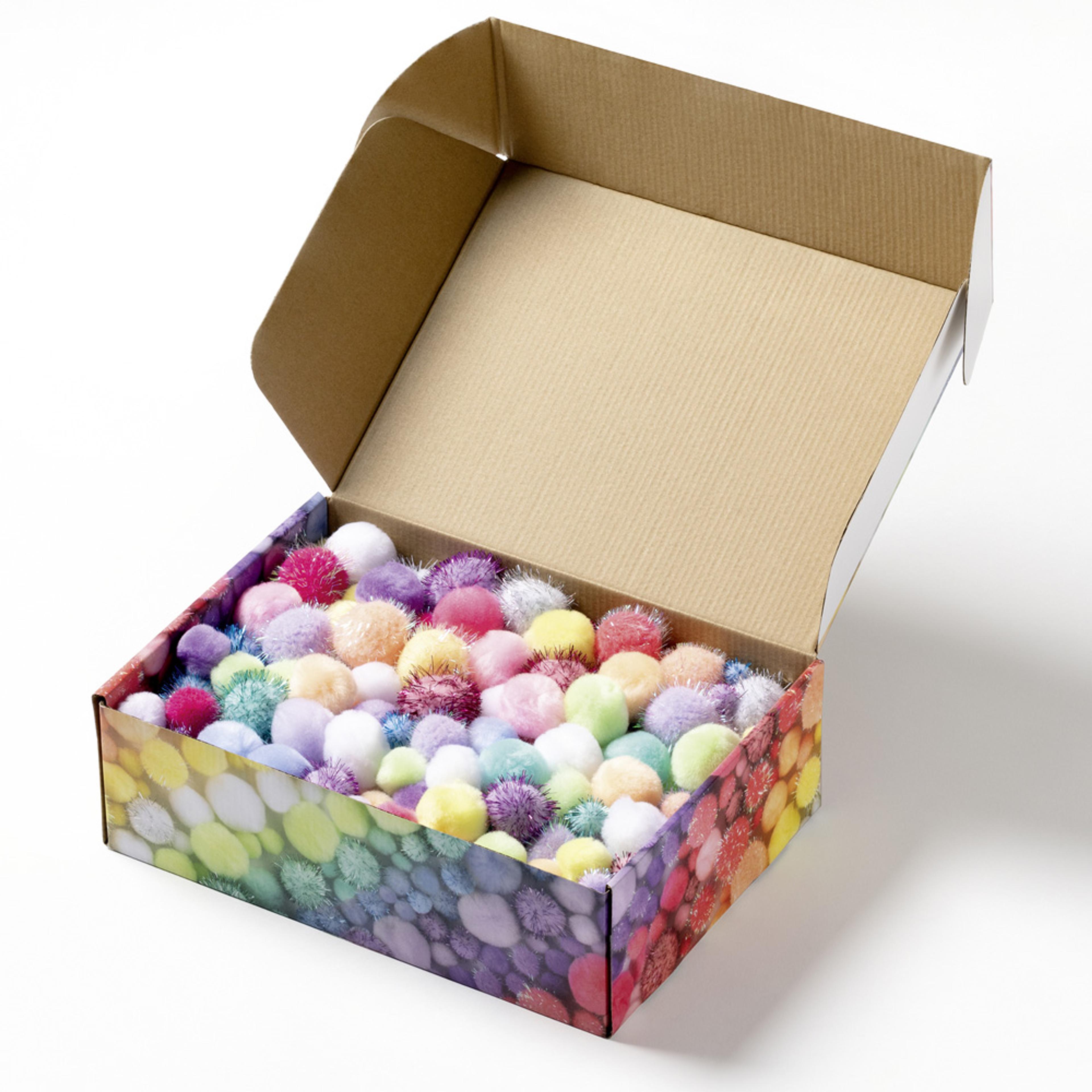 Jumbo Box of Pom-Poms  - Pastels Box 900