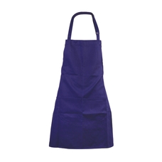 Navy Cotton Apron - 30in With Pocket