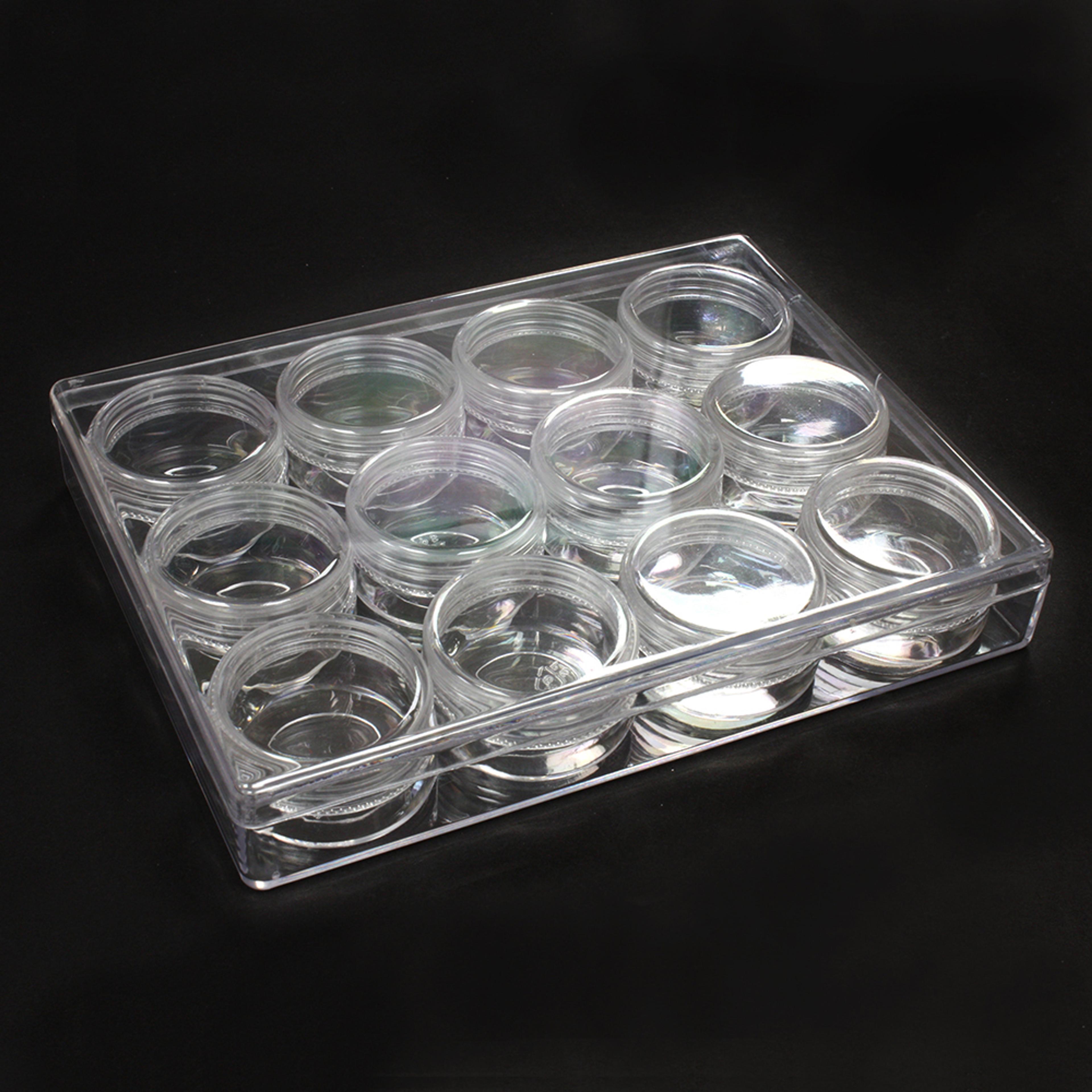 Storage Tray with Screw Lid Pots