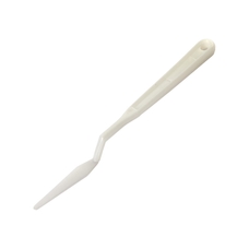 White Plastic Palette Knife - Shape 3