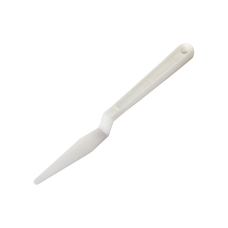 White Plastic Palette Knife - Shape 5