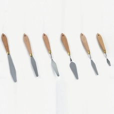 Specialist Crafts Artists' Pallete Knives. Set of 6